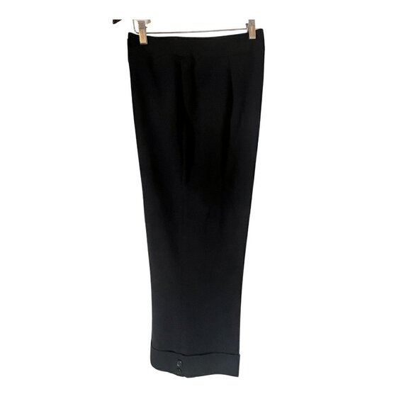 Tribu Cuffed Black Trouser Pants, Size 16 - Picture 1 of 5